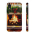 Candles on the Hearth Decorated for Christmas - Impact Resistant Phone Case iPhone XR Glossy